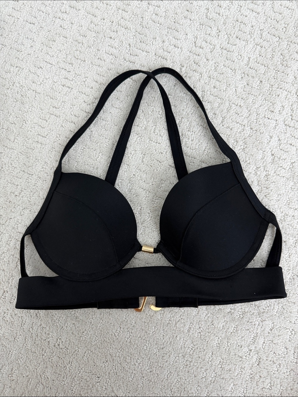 Abercrombie Black Halter Push-Up Bikini top